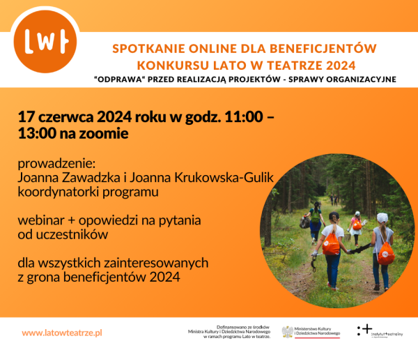 Spotkanie online dla beneficjentów 17.06